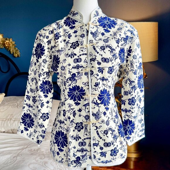 Jackets & Blazers - Chinese Mandarin Collar Light Jacket